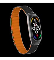 Xiaomi Mi Band 7 KRD-69 Kordon (Siyah - Turuncu)