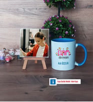 Öğretmenler Günü Hediyesi Fotoğraflı Dekoratif Taş, Kupa Bardak Beyaz Hediye (Model 4)