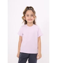 Toontoy Unisex Çocuk Baskılı Tişört (Açık Lila)