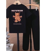 Çocuk TheSun Alt - Üst Eşofman Takımı (Siyah)