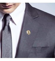 Atatürk Büstü Yaka Rozeti HD969 (Gold)