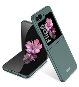 Galaxy Z Flip 6 Kılıf Zore Sert Kıpta Kapak (Koyu Yeşil)