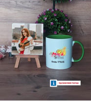 Müzik Öğretmeni Fotoğraflı Dekoratif Taş, Kupa Bardak Beyaz Hediye Öğretmenler Günü Hediyesi (Model 14)