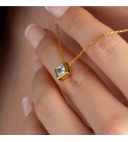 Diamond Gümüş Kolye (Rose)