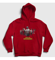 Presmono Unisex Gri Team Pubg Kapüşonlu Sweatshirt 30839tt (Kırmızı)