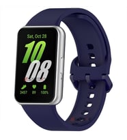 Sneezy Samsung Galaxy Fit 3 Kordon PureLux Soft Yumuşak Silikon Kordon Kayış (Lacivert)