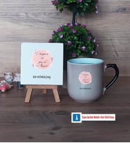 Anneye Doğum Günü Hediyesi Dekoratif Taş, Kupa Bardak Kırmızı Hediye (Model 9)