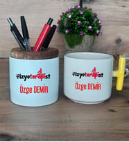 Fizyoterapist Hediye Sepeti Kupa Bardak T Kulplu, Kalemlik Hediyeleri Tıp Bayramı Hediyesi (Model 5)