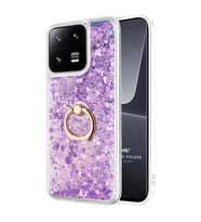 Microsonic Xiaomi Mi 13 Pro Kılıf Glitter Liquid Holder Pembe (Mor)