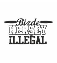 Bizde Her Şey İllegal Araba Sticker siyah 16x9 CM (Siyah)