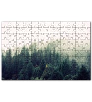 Cakapuzzle Sisler İçindeki Yemyeşil Orman Puzzle Yapboz MDF (Ahşap) (500 Parça)