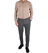 RGS-4548 LİKRALI SLİMFİT DESENLİ PANTOLON (Gri)