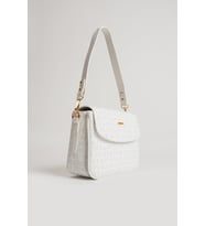 Just Polo Yeni Sezon Kolon Askılı 4 Bölmeli Kadın Omuz Çantası 25x15cm PBU2174 (Beyaz)