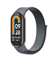 Microsonic Xiaomi Mi Band 9 Hasırlı Kordon Woven Sport Loop Turuncu (Gri)