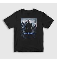 Presmono Unisex Çocuk Beyaz Cover Film The Matrix T-Shirt 253709tt (Siyah)