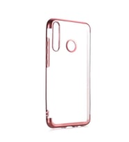 Alcatel 1S 2020 Kılıf Zore Dört Köşeli Lazer Silikon Kılıf (Rose)