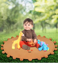 80 Cm Bebek Oyun Halısı (Kahverengi)