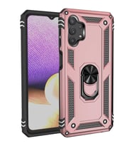 Samsung Galaxy A23 Kılıf Yüzüklü Standli Tank Kapak (Pembe)