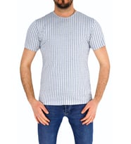 Erkek Sıfır Yaka Tişört T-748 BGL-ST01828 (İndigo)