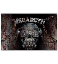 Cakapuzzle Megadeth Deri Maskeli Kurukafa  Puzzle Yapboz MDF (Ahşap) (500 Parça)