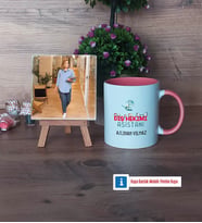 Diş Hekimi Asistanı Fotoğraflı Dekoratif Taş, Kupa Bardak Beyaz Hediye Diş Hekimi Asistanına Hediye (Model 6)