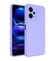 Xiaomi Redmi Note 12 5G Kılıf Özel Orijinal Lansman Serisi, İçi Kadife, Pürüzsüz Yumuşak ve Mat TPU Silikon (Lila)