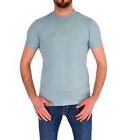 Erkek Sıfır Yaka Tişört T-383 BGL-ST01826 (Mint Yeşili)
