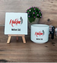 Hakim Hediye Seti Kupa Bardak T Kulplu ve Dekoratif Taş Dünya Hukuk Günü Hediyesi (Model 6)