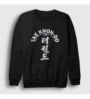 Presmono Unisex Beyaz Itf Taekwondo Ufc Mma Tekvando Sweatshirt 497713tt (Siyah)