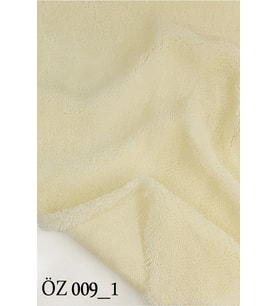 Pababo Peluş Kumaş 170 Cm En ( %100 Yerli ) (Krem)