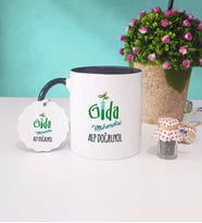 Gıda Mühendisi Kupa Bardak ve Anahtarlık (Siyah)