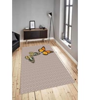Dijital Baskılı Yıkanabilir Kaymaz Modern Renkli Salon Halısı Mutfak Halısı Yolluk ND-HY-1365 (Kahverengi)