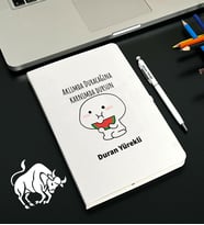Kişiye Özel Burç Tasarımlı Esprili Defter Kalem Seti (Model 4)
