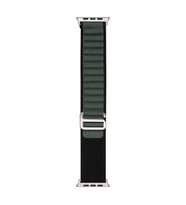 Watch 38mm Band-74 Hasır Kordon (Siyah-Yeşil)
