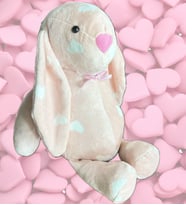 HEDİYELİ- Uyku Arkadaşım Uzun Kulak Bunny Peluş Tavşan 65 cm (Rose)