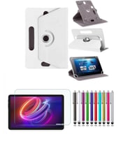 Casper VIA S40 10.4" Uyumlu Standlı Tablet Kılıfı + Kırılmaz Ekran Koruyucu+ Dokunmatik Kalem (Beyaz)