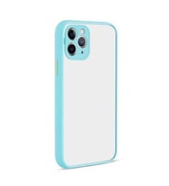 Apple iPhone 12 Pro Max Kılıf Köşeleri Airbagli Silikon Kılıf (Turkuaz)
