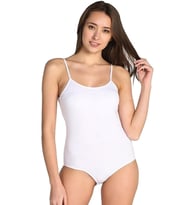 3lü Kadın İp Askılı Kancalı Çıt Çıtlı Body Pamuklu Rahat (Beyaz)