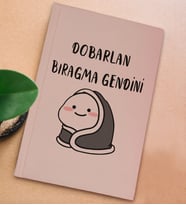 BK Gift Esprili Tasarım Serisi Sert Kapaklı Pudra Pembesi Defter, Arkadaşa Hediye, Yeni İş Hediyesi, Doğum Günü Hediyesi, Anı Defteri (Model 9)
