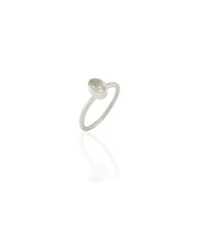 Kadir Jewellery 925 Ayar Gümüş Kaplama Zirkon Taşlı  Kadın Minimal Yüzük (Beyaz)