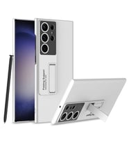 Galaxy S24 Ultra Kılıf Standlı Ays Kılıf (Gümüş)