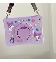 Lenovo M10 HD 2nd Gen TB-X306X TB-X306F Kılıf Cute Dolls Standlı Eğlenceli 3D Ka (Açık Lila)