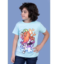 Toontoy Erkek Çocuk Acı Biber Baskılı Tişört (Su Yeşili)