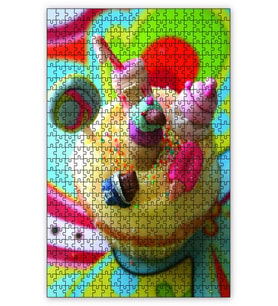 Cakapuzzle Kup Kek Puzzle Yapboz MDF (Ahşap) (500 Parça)