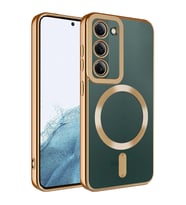 Galaxy S23 Plus Kılıf Magsafe Wireless Özellikli Setro Silikon (Gold)