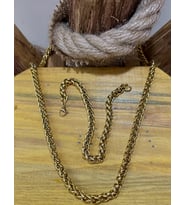 1. Sınıf Çelik Kalın Burgu Kararmaz Paslanmaz Kolye Ve Bileklik Set (Gold)