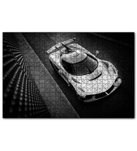 Cakapuzzle Koenigsegg Jesko Siyah Beyaz  Puzzle Yapboz MDF (Ahşap) (1000 Parça)