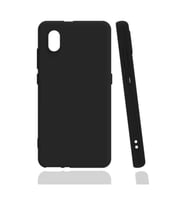 TCL L7 Kılıf Kamera Korumalı Silikon Rubber Arka Kapak (Siyah)
