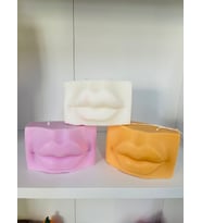 Big Lip Candle/ Dekoratif Kokulu Dudak Şeklinde Mum (Beyaz)
