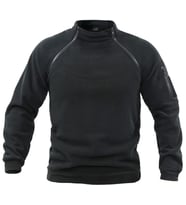 Genıus Store Erkek Polar Fermuarlı Kombat Tactical Cepli Outdoor Polar (Siyah)